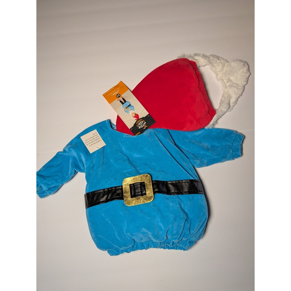 Hyde and EEK Boutique Infant Gnome Costume Blue Red 6-12 Months NWT